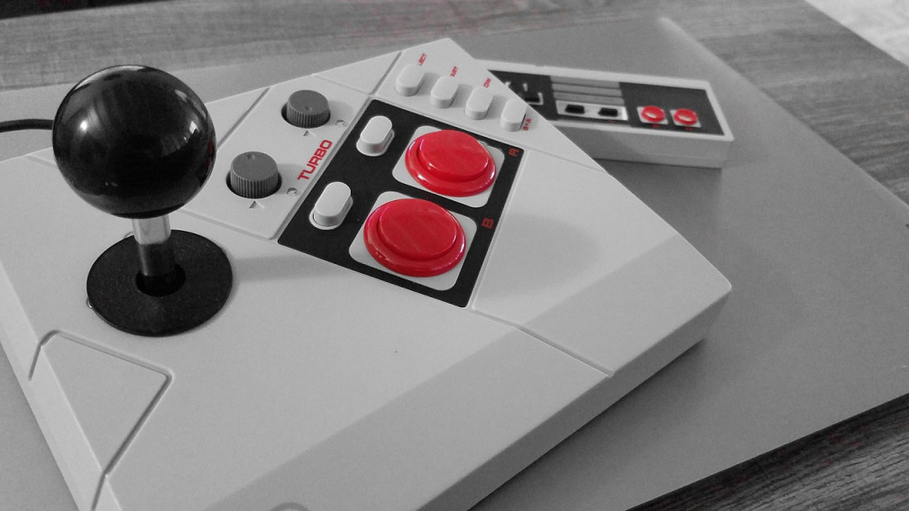 neon-lit retro gamer vibe